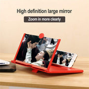 Diagram illustrating the four steps to operate the screen magnifier