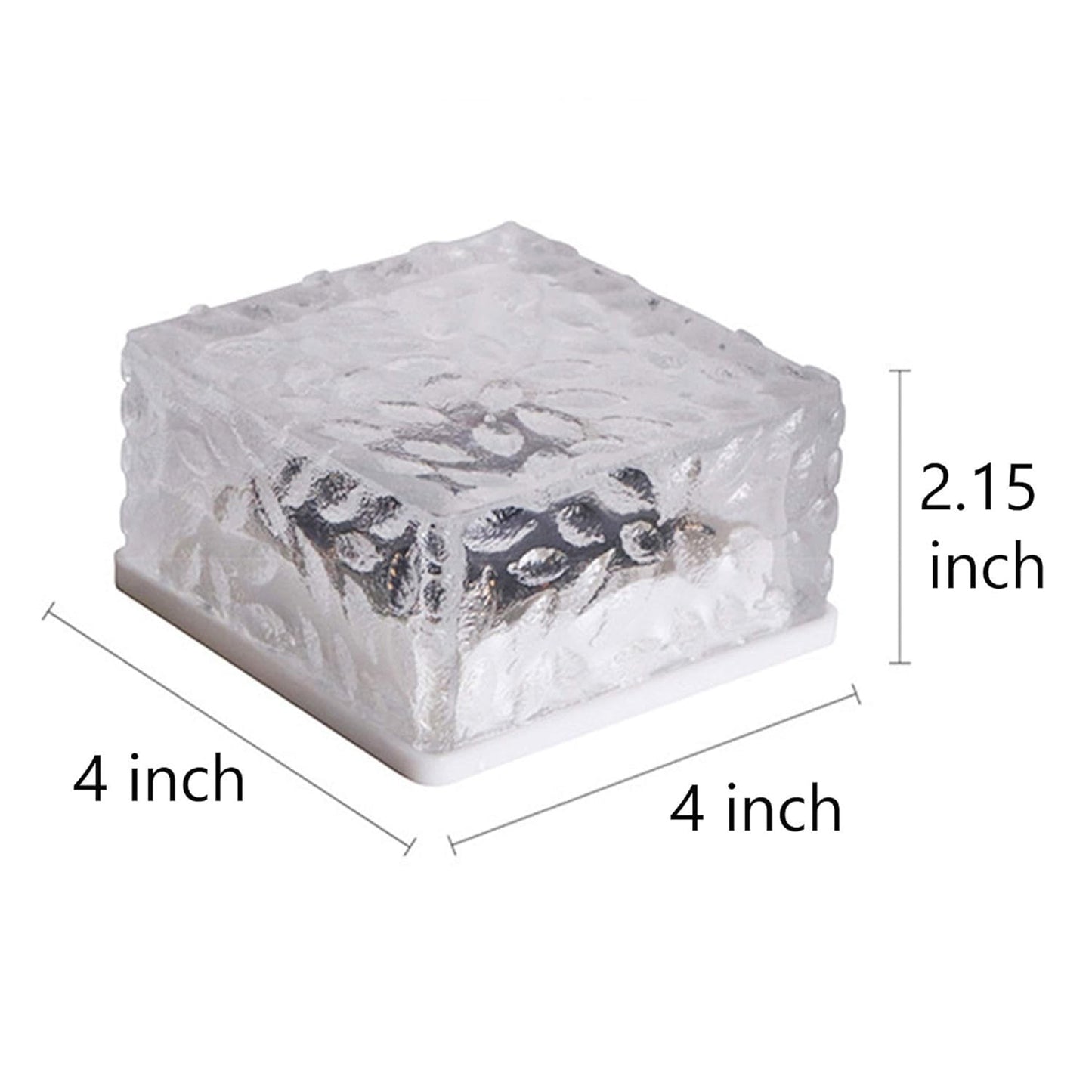 Solar Ice Cube Garden Light – Warm LED Outdoor Decor for Pathways, Backyard & Parties