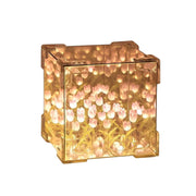 Decorative Tulip Flower Led Cube Night Lamp Set (1 Set  Mix Color)