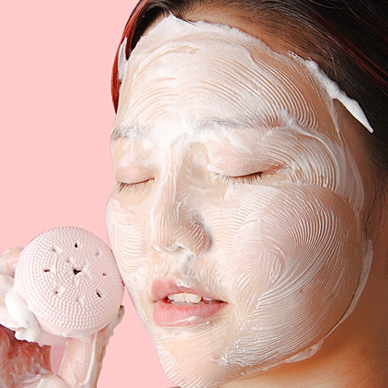 Close-up of octopus-shaped silicone facial brush