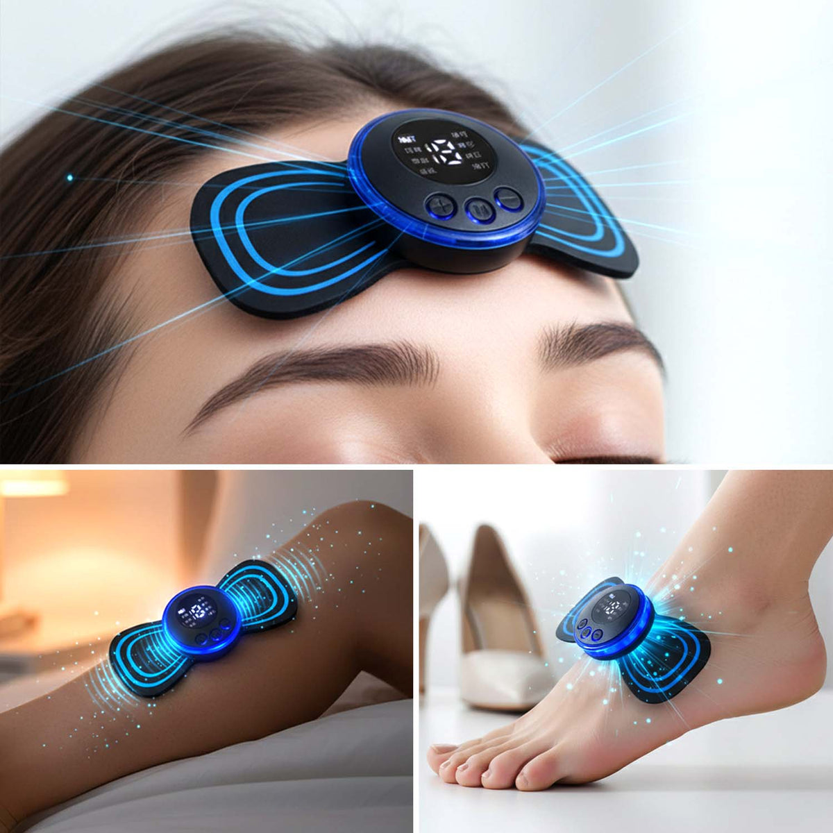 Portable USB Electric Neck Massager - EMS Lymphatic Drainage