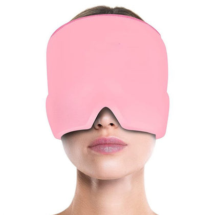 Headache Relief Cap in black, showcasing its soft, flexible design.