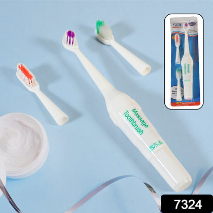 Electric toothbrush with extra brush heads