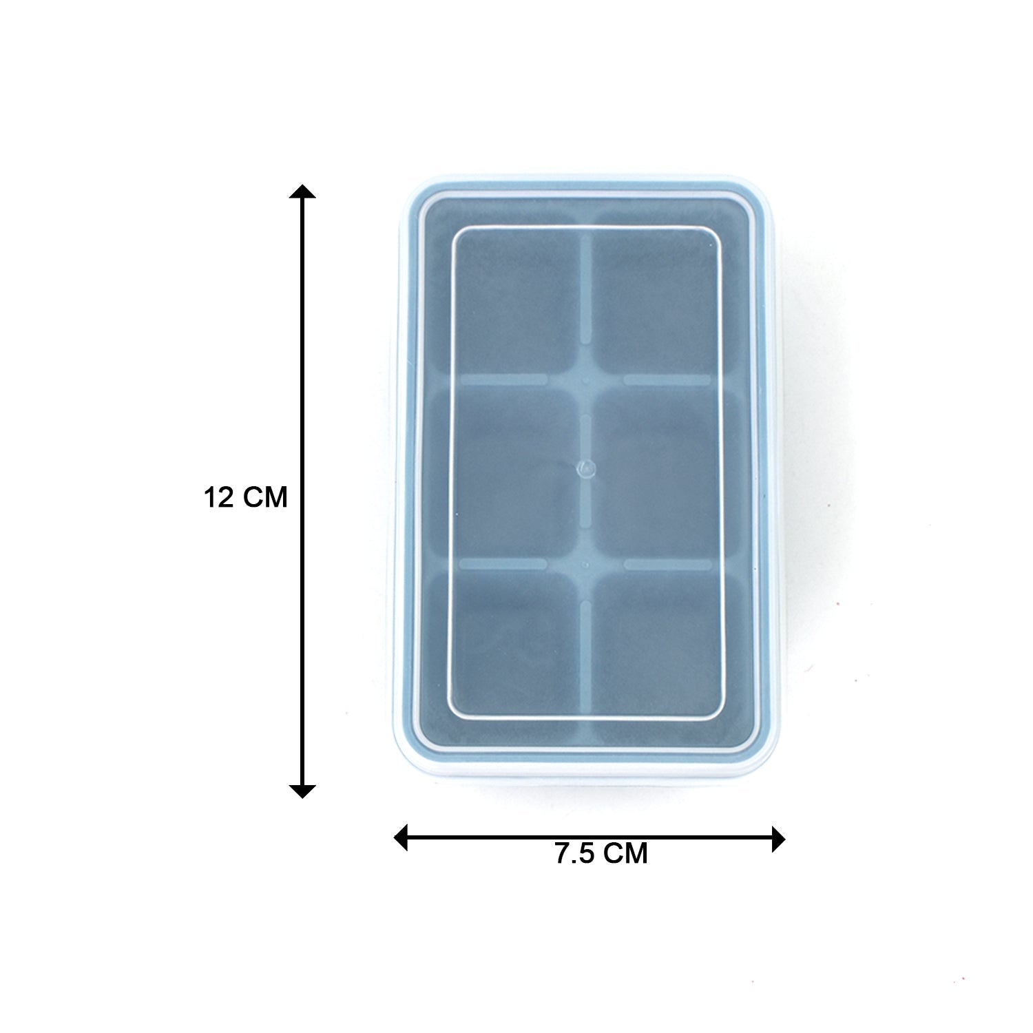 6-Grid Silicone Ice Cube Tray – Reusable Ice Maker for Home Kitchen & Beverage Use