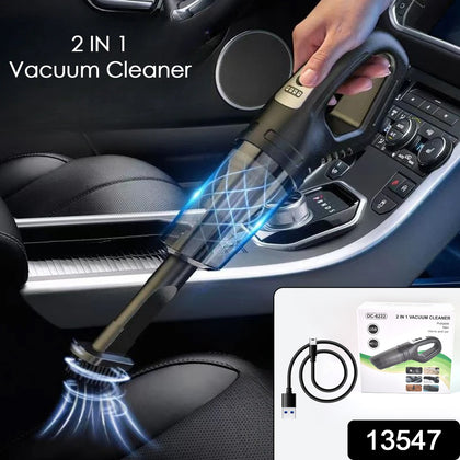2-in-1 cordless handheld car vacuum cleaner in use