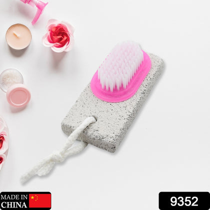 9352 Hand and Foot Brush with pumice stone for dead skin removal