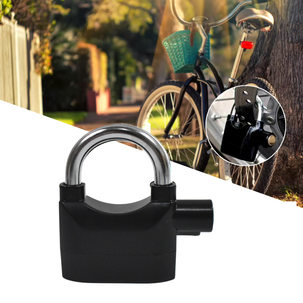 Back view of waterproof siren alarm padlock