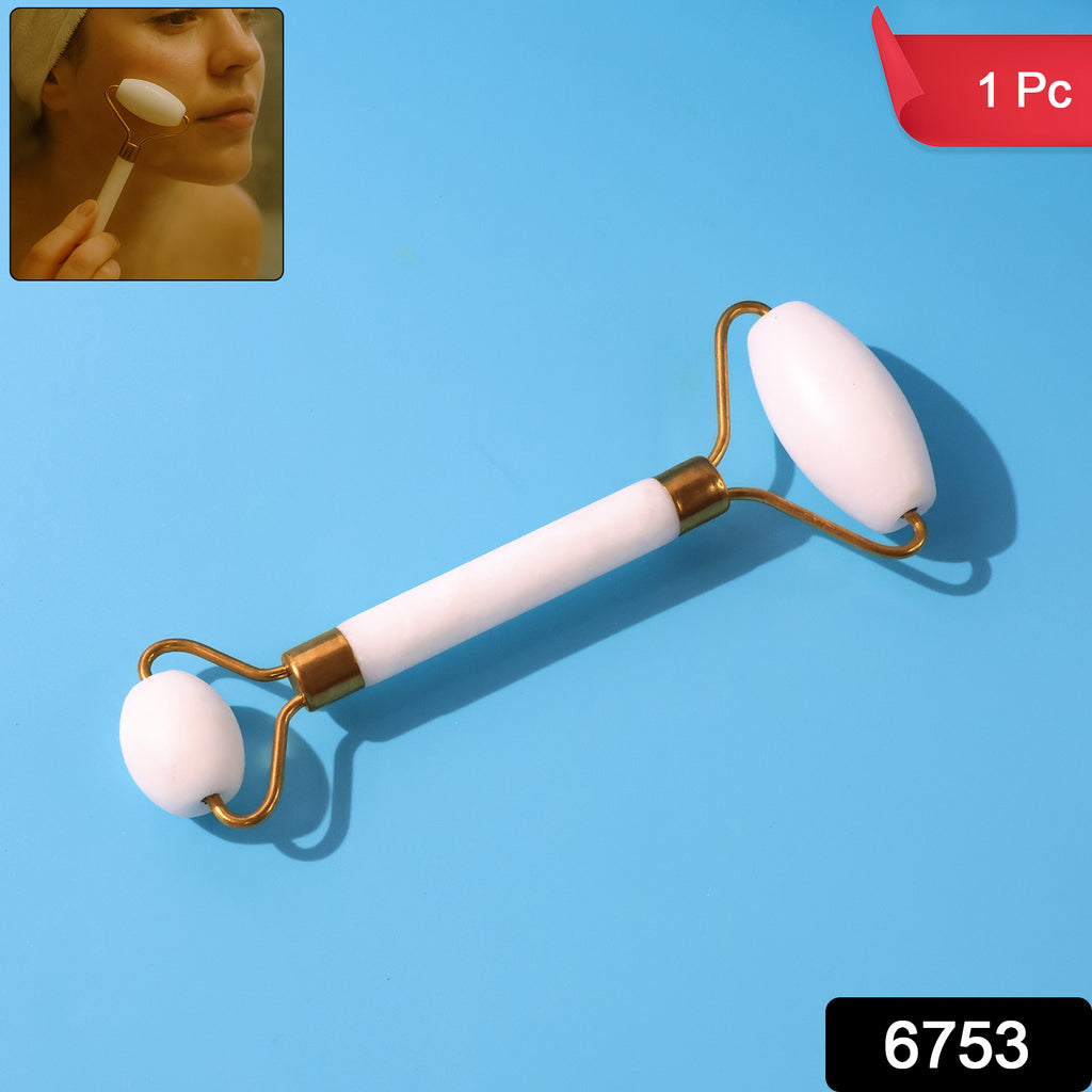 Dual-ended Face Massage Roller showing large and small rollers