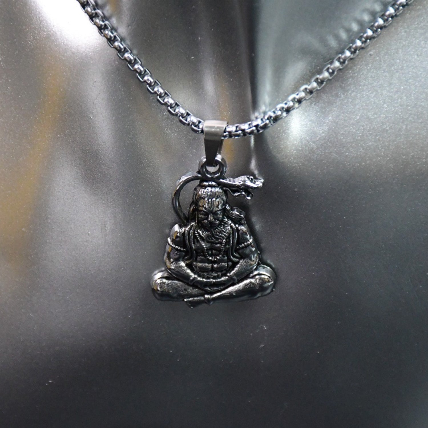 Hanuman Ji Pendant Necklace – Religious Jewellery for Men & Women
