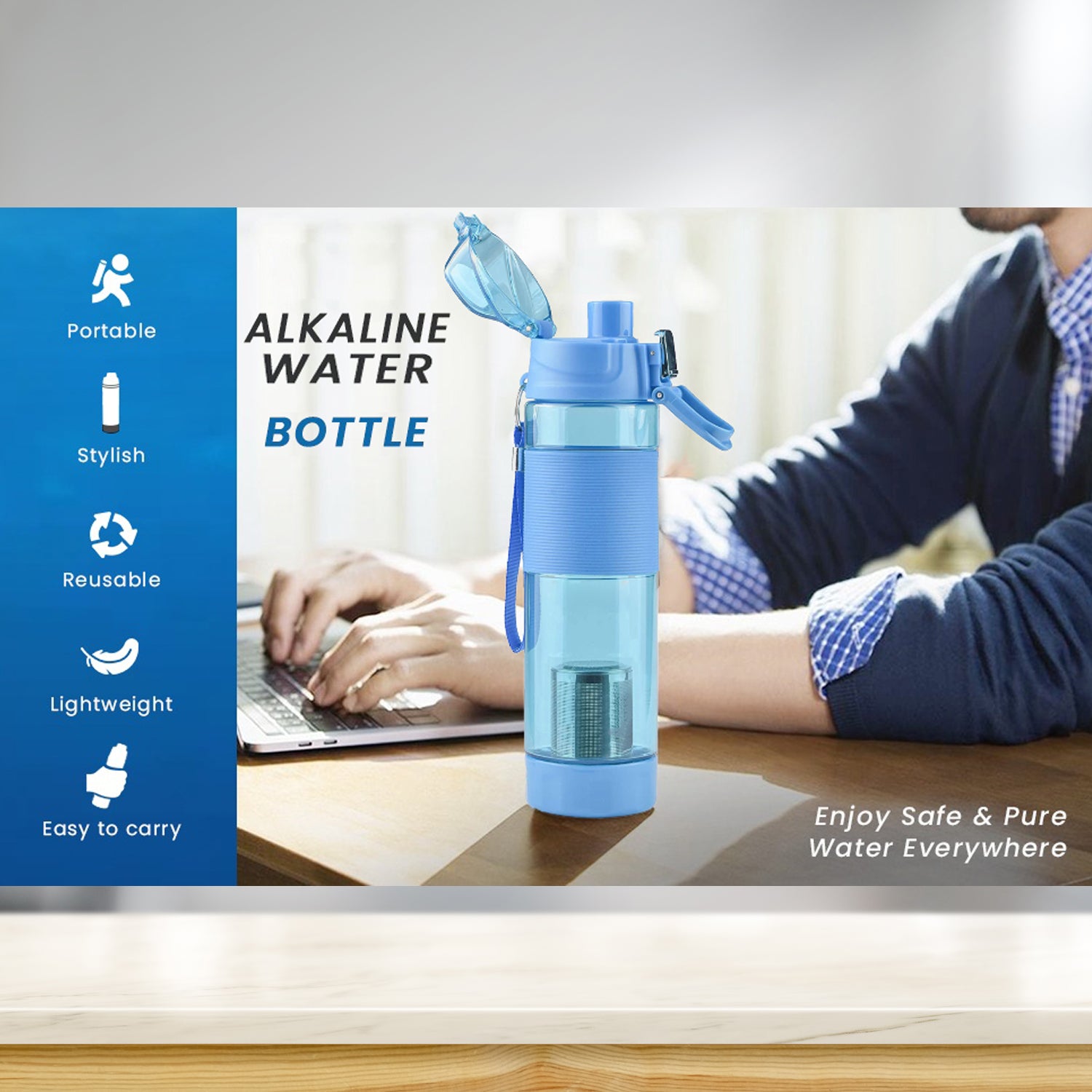 Components of the alkaline water filter system for hydration
