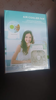 Dimensions and features diagram of the portable air conditioner fan