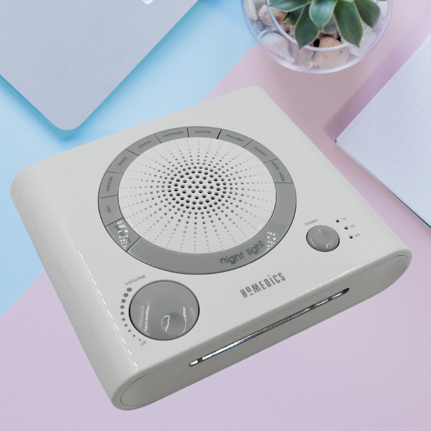 Sleep Therapy Sound Machine – 8 Soothing Natural Sounds for Relaxation & Sleep