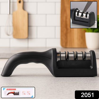 2051 Manual Red Knife Sharpener front view