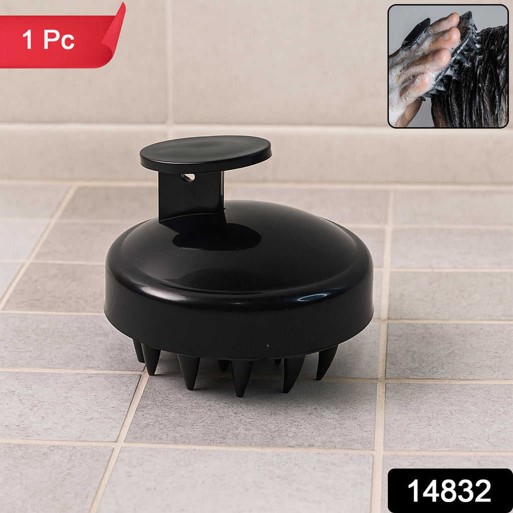 Scalp Massager Shampoo Brush with soft silicone bristles and ergonomic handle
