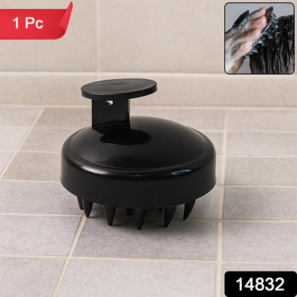 Scalp Massager Shampoo Brush with soft silicone bristles and ergonomic handle