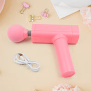 Deep relax muscle massage gun with multiple interchangeable massage heads