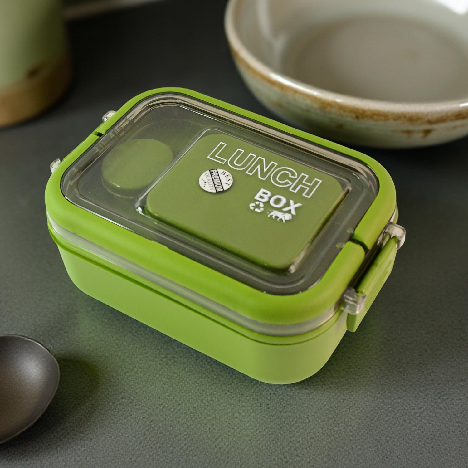 Magic Lunch Box compartments with different foods
