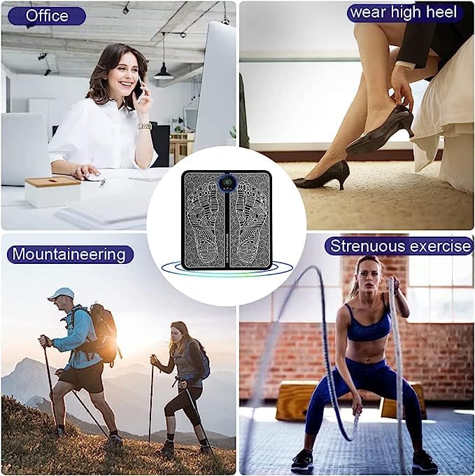 EMS Foot Massager Electric Leg Stimulator | Deep Kneading Circulation Booster & Pain Relief Machine