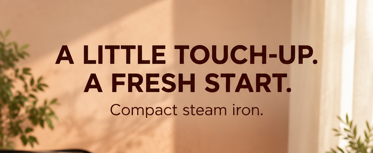 Mini Steam Iron Handheld Garment Steamer – Portable & Fast Heat-Up — A+ hero