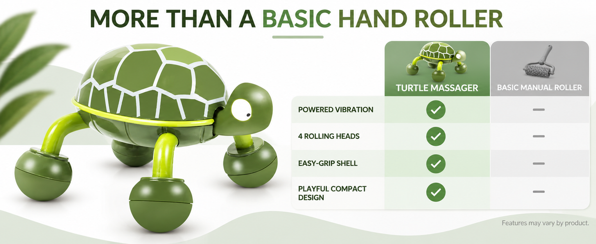 Turtle body massager — Comparison
