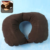 Inflatable U-Shaped Travel Neck Pillow for Flights & Road Trips
