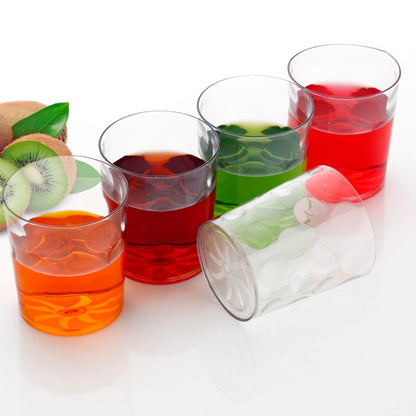 Unbreakable Juice Glass Set – 6-Piece Transparent 300ml Glasses for Cold Drinks, Outdoor & Everyday Use