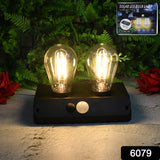 Solar Double LED Bulb Lamp - Eco-Friendly Outdoor & Indoor Lighting