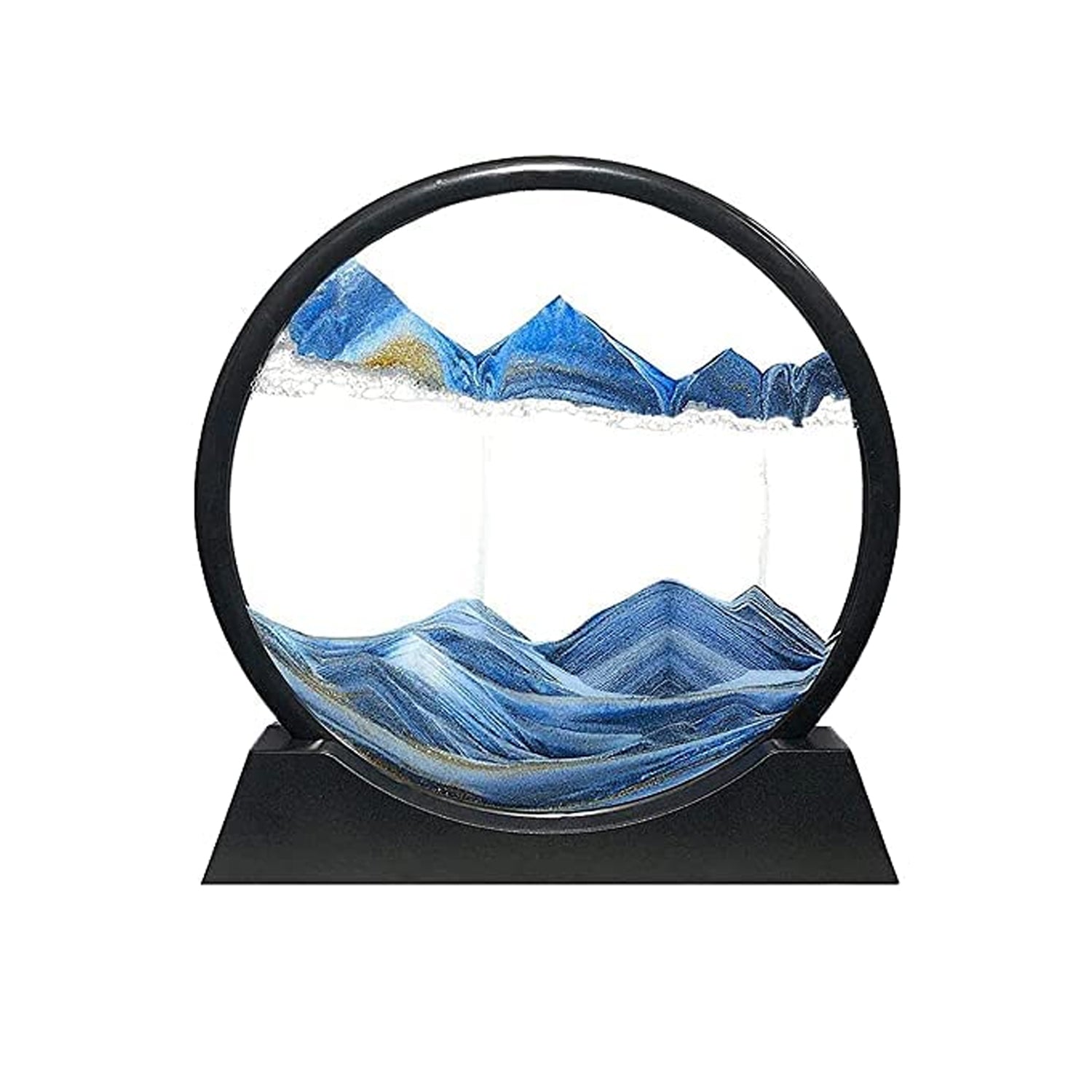 3D Moving Sand Art Frame – Liquid Motion Deep Sea Sandscape for Home & Office Decor (1 Pc)