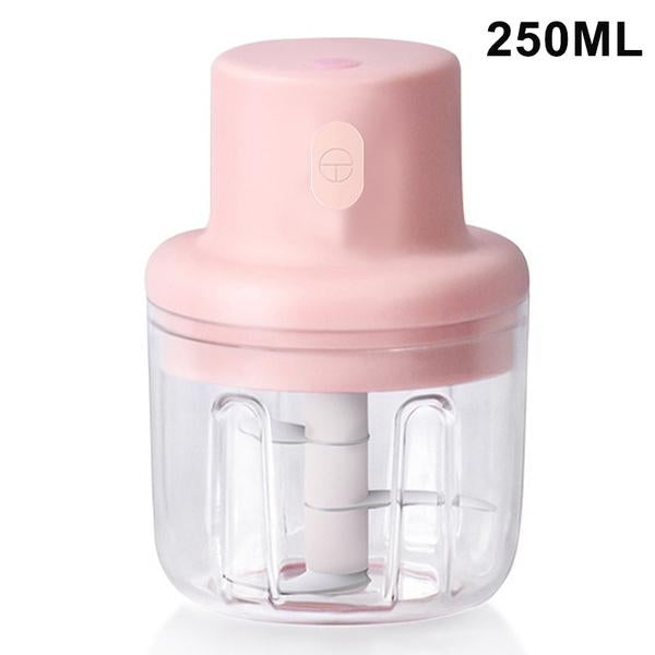 Electric Mini Garlic Chopper – 250ml Compact Food Processor for Kitchen Use