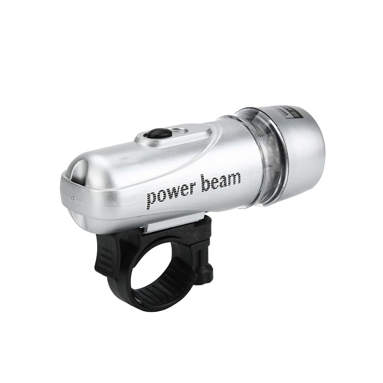 Power Beam LED Bicycle Headlight shown with handlebar mount