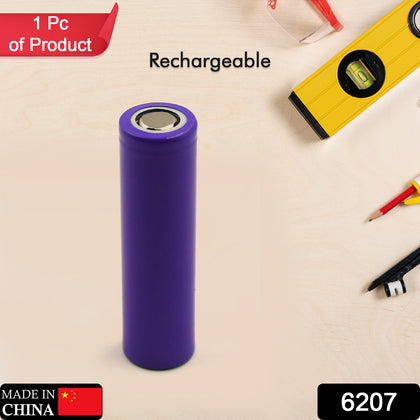 6207 3.7V 1200mAh Flat Top Lithium Rechargeable Battery front view