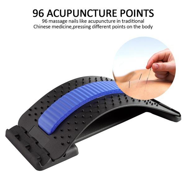 Back stretcher showing adjustable levels