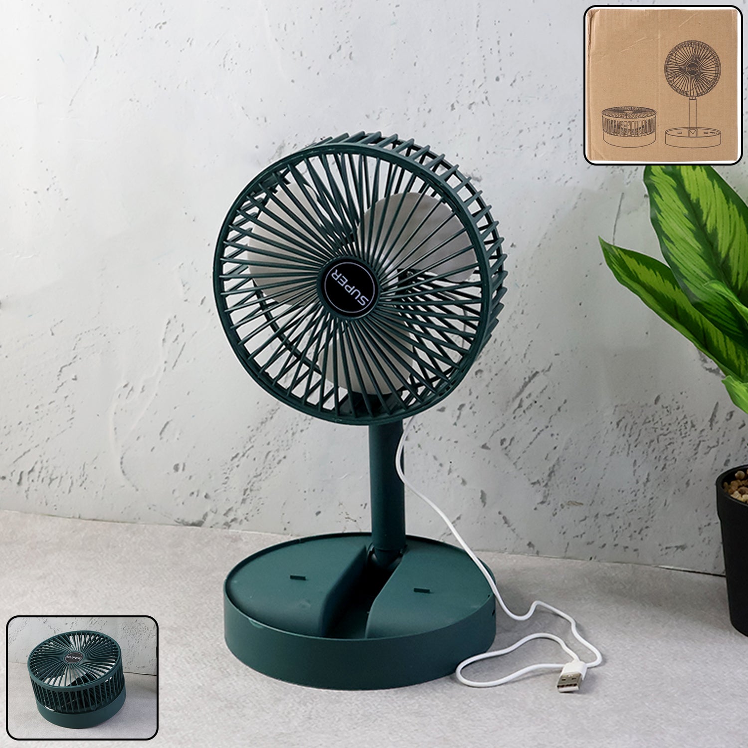 Buy Foldable Mini Desk Fan - Portable USB Fan for Desks | Wukusy – Oblivion