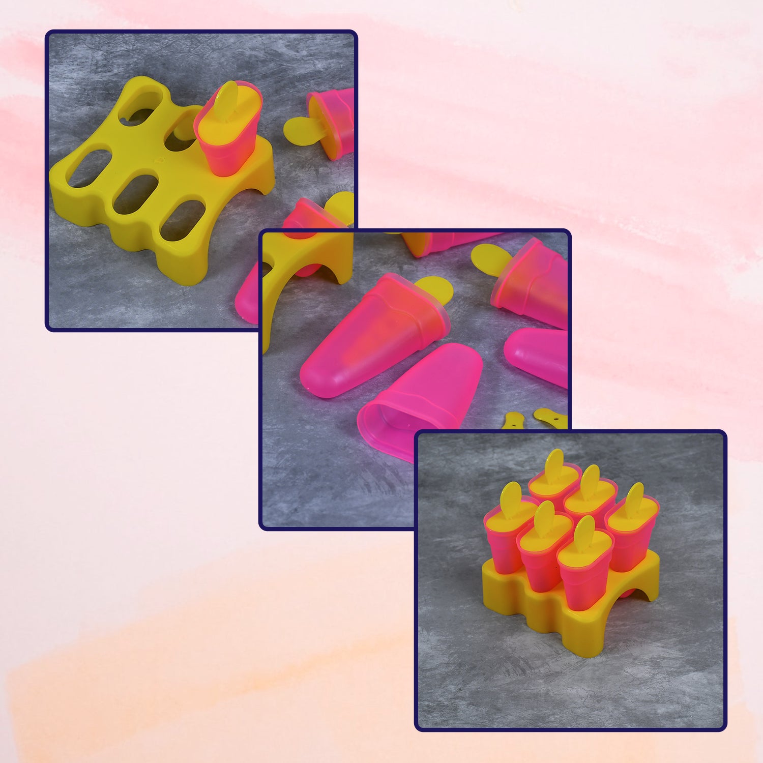 Kulfi Mould Set – 6-Piece Homemade Kulfi Maker for Freezer Use