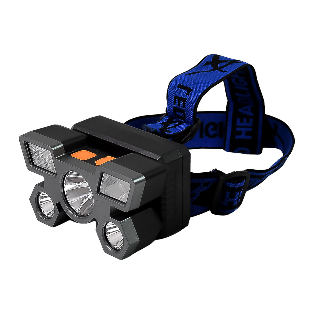 5 LED USB Rechargeable Headlamp USB charging port