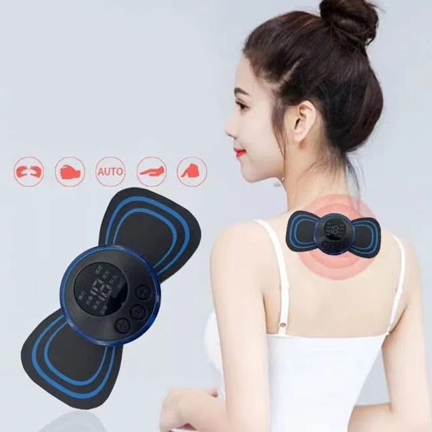 Portable Usb Electric Neck Massager Automatic Massage Enhancer With Cable