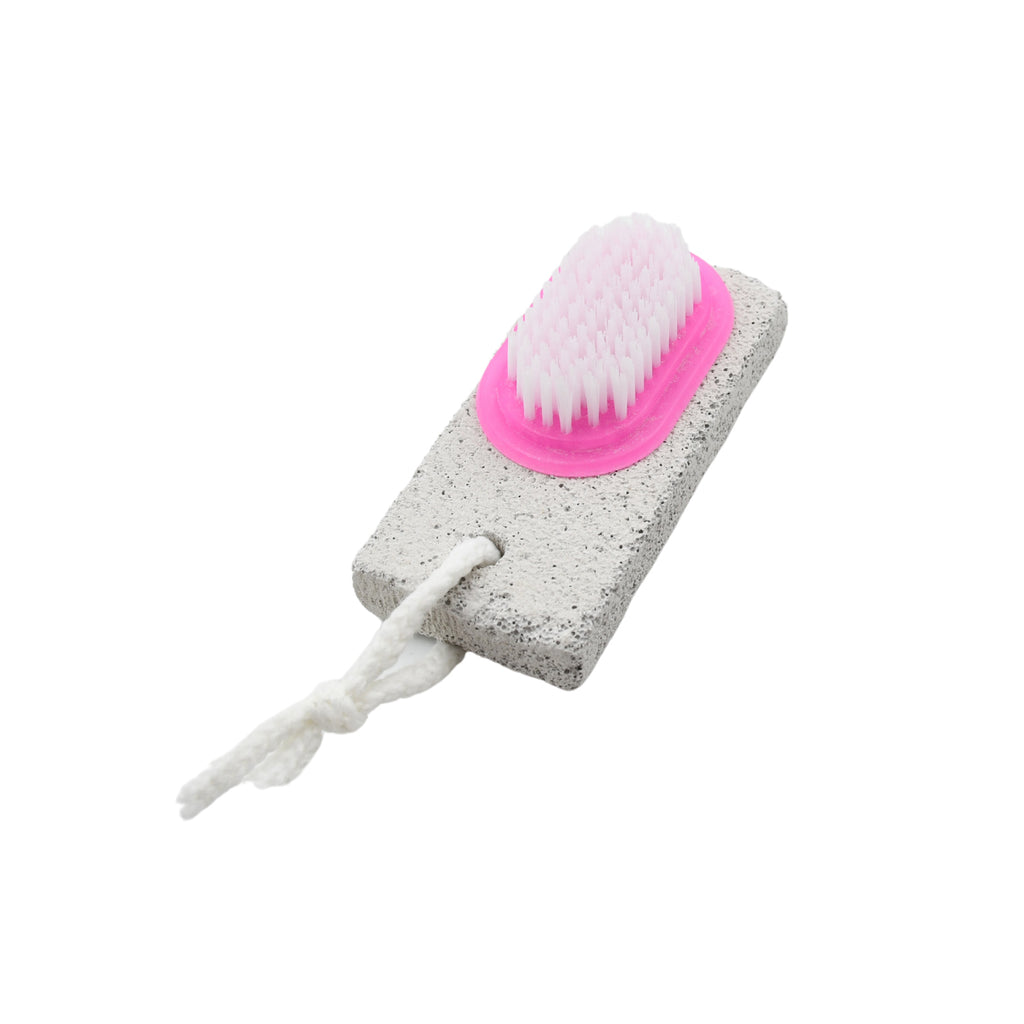 9362 Foot scrubber brush for men and women showing pumice stone