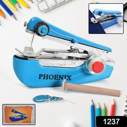 Mini handheld sewing machine front view