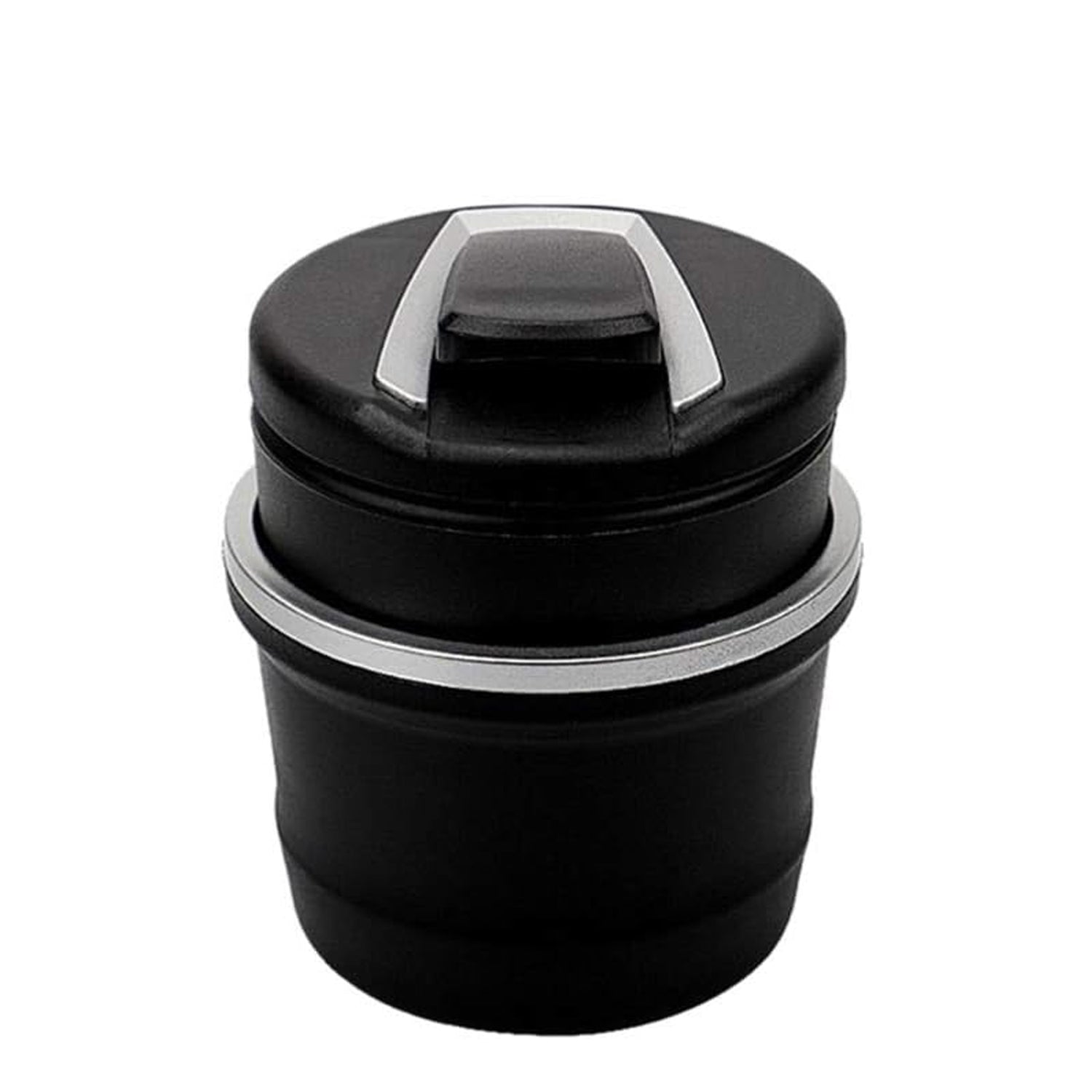 Portable Car Ashtray with Lid – Blue LED Light, Includes Color Box