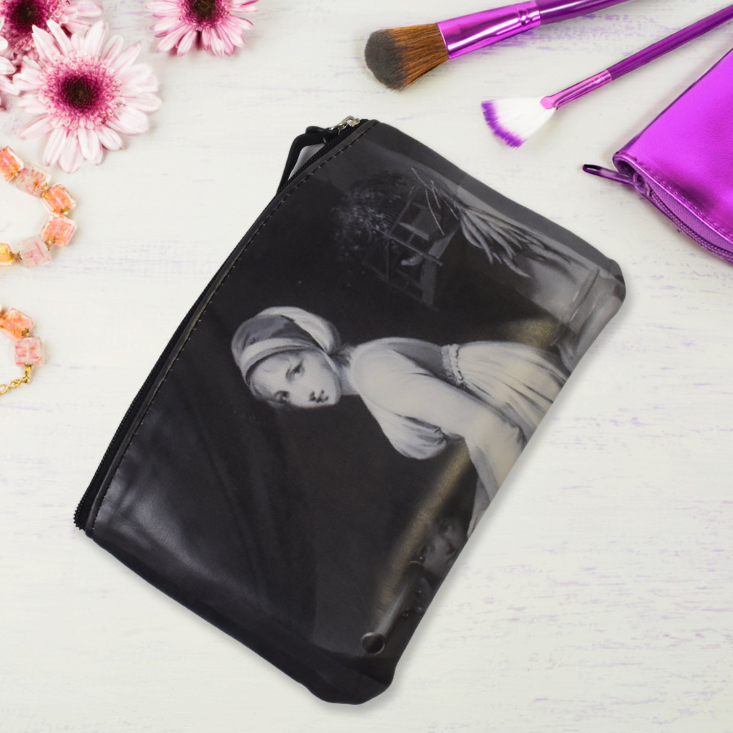 Multi Purpose Storage Bag Pouch open with compartments