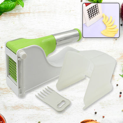 French Fry Potato Chipser – Virgin Plastic Slicer with Container