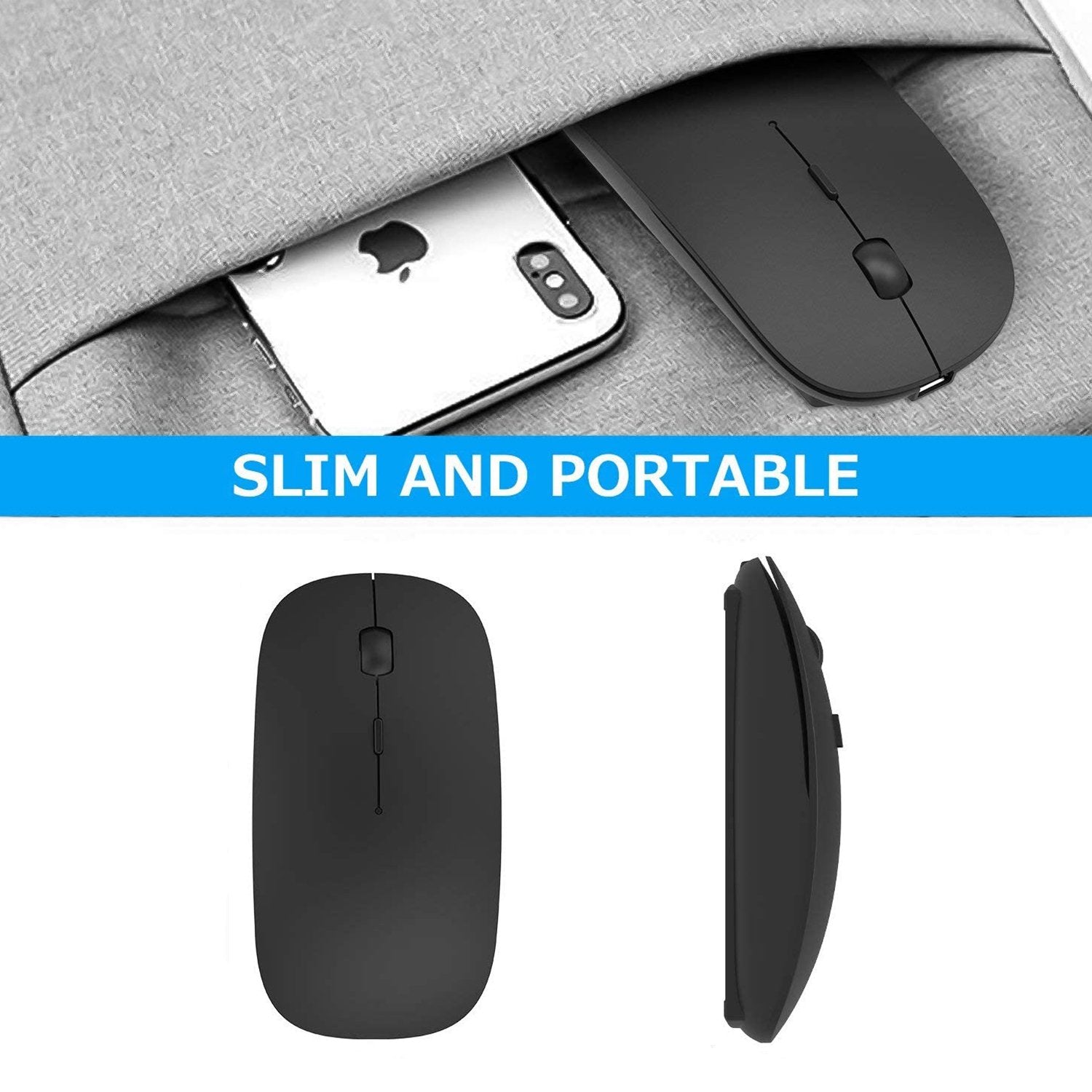 Wireless Mouse for Laptop, PC, Mac & iPad Pro – Smooth and Precise Navigation