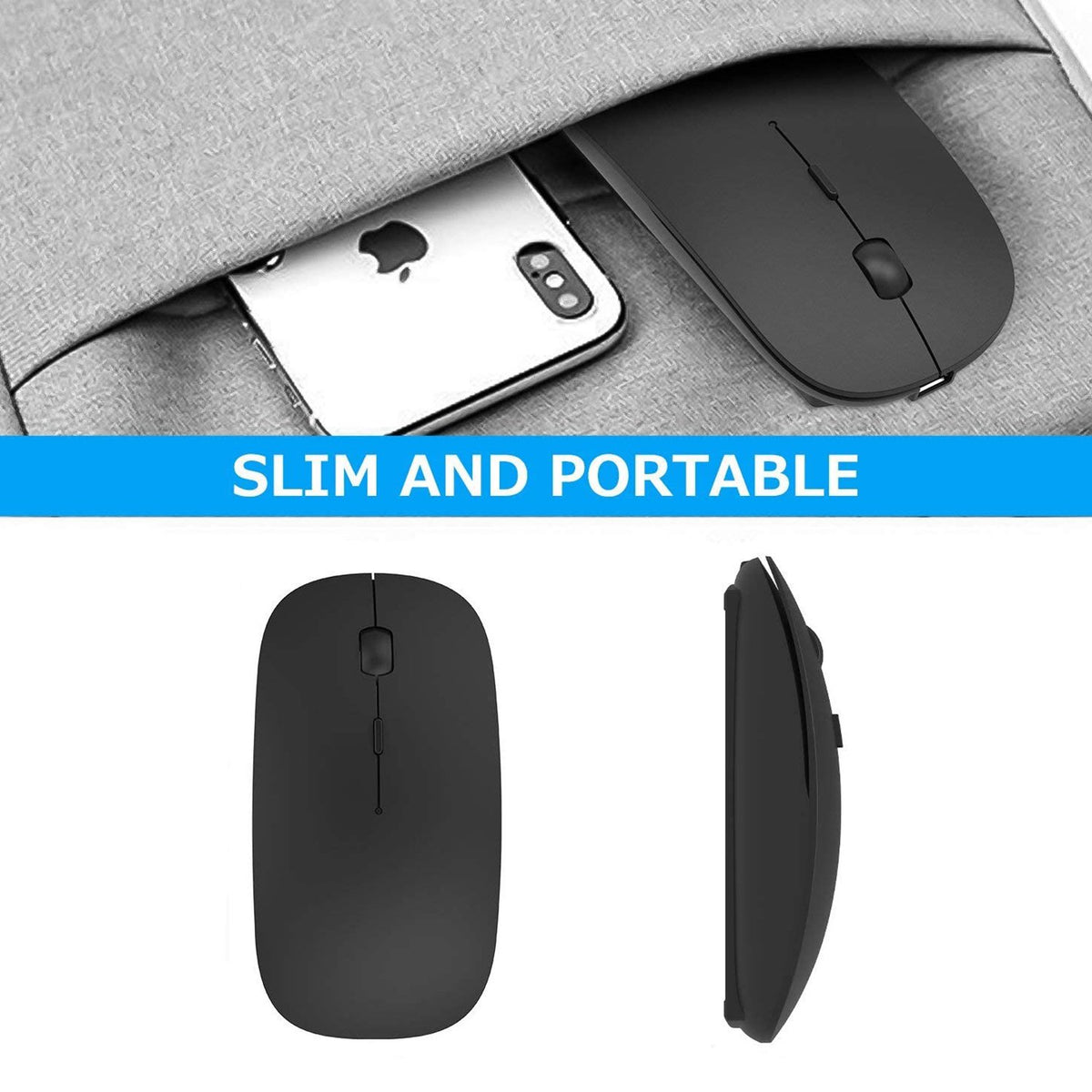 Wireless mouse packaging and USB receiver accessories