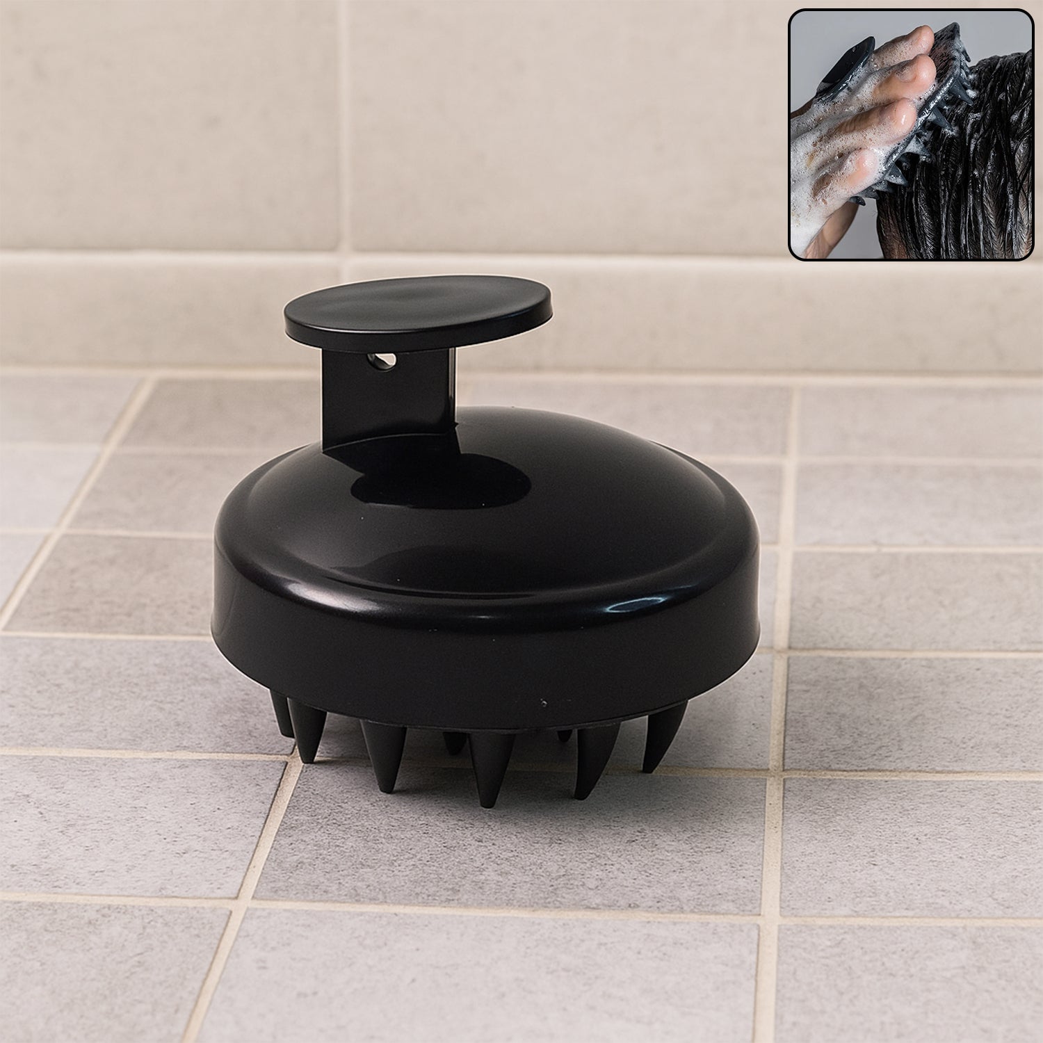 Scalp Massager Shampoo Brush close-up of bristles