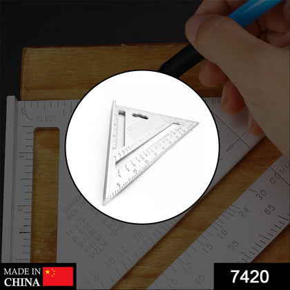 7420 Lightweight Double Side Scale Triangle Measurement Tool front view