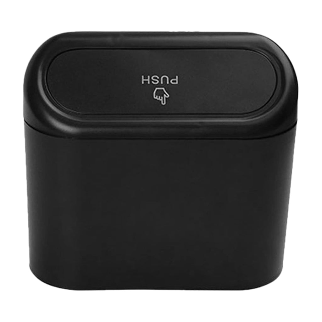 Plastic Mini Car Trash Can  Bin With Lid (1 Pc  With Brown Box)