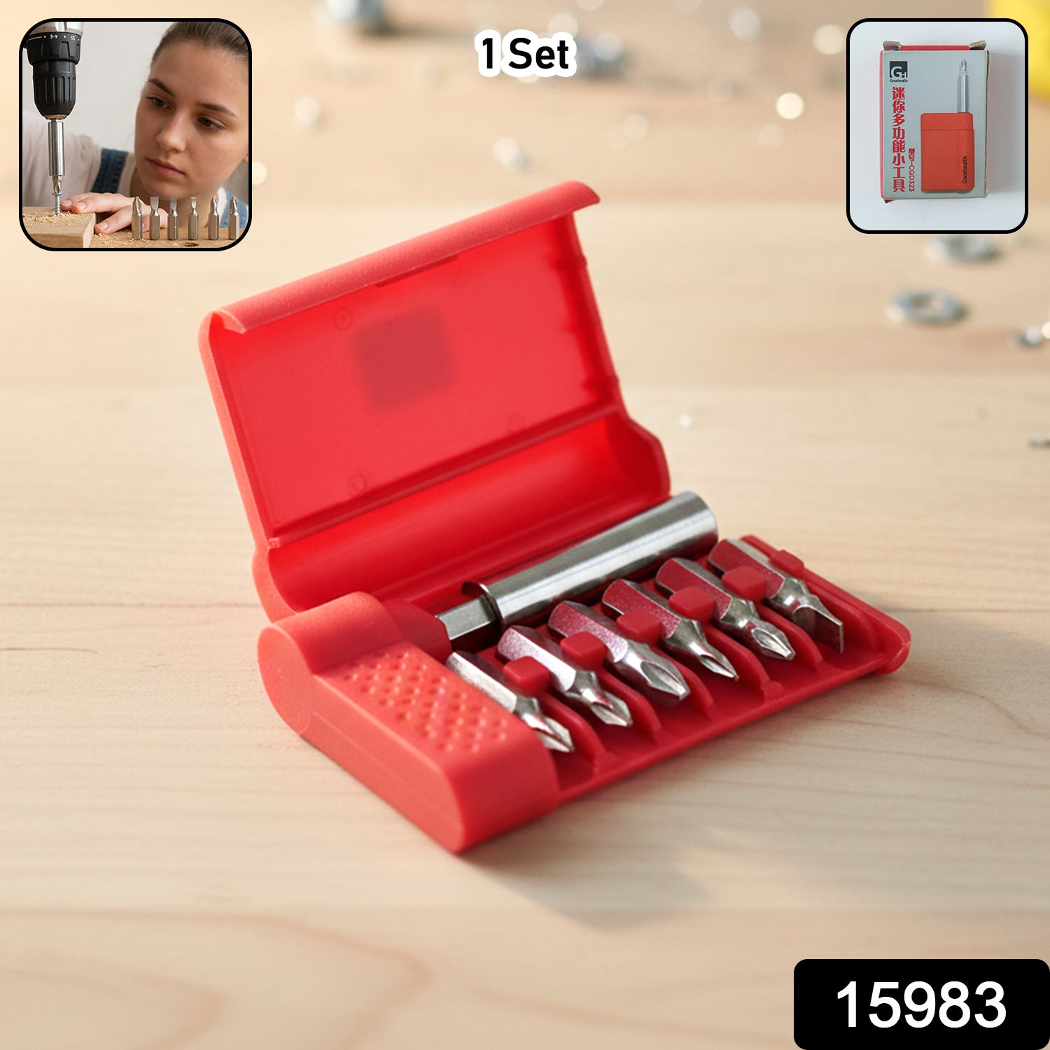 Mini Precision Screwdriver Bit Set with Magnetic Holder - overview