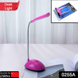 0255a Fashion Wind Led Desk Light Led Lamps Button Control Portable Flexible Neck Eye-caring Table Reading Lights For Readingrelaxationbedtime