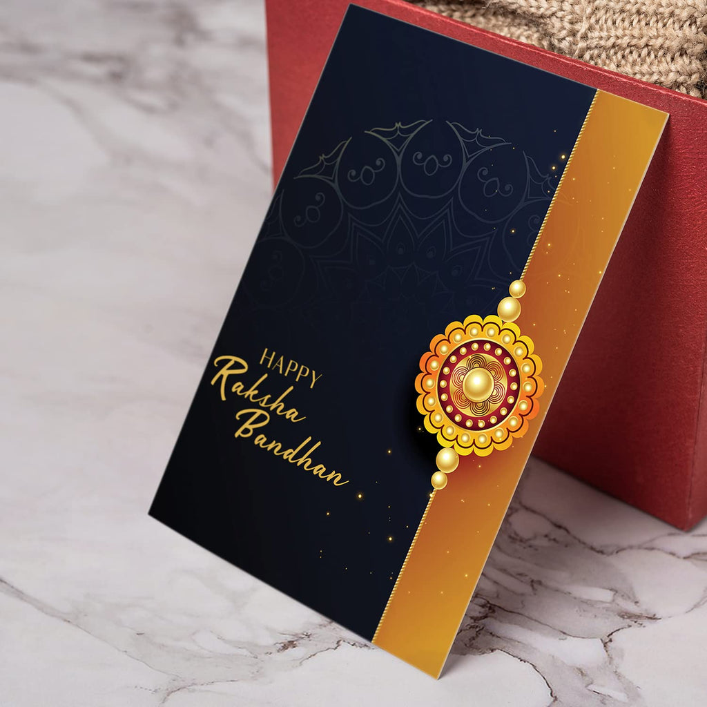 Colorful greeting card to express heartfelt love to your brother this Raksha Bandhan.