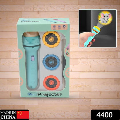 Mini slide projector torch with slides for kids